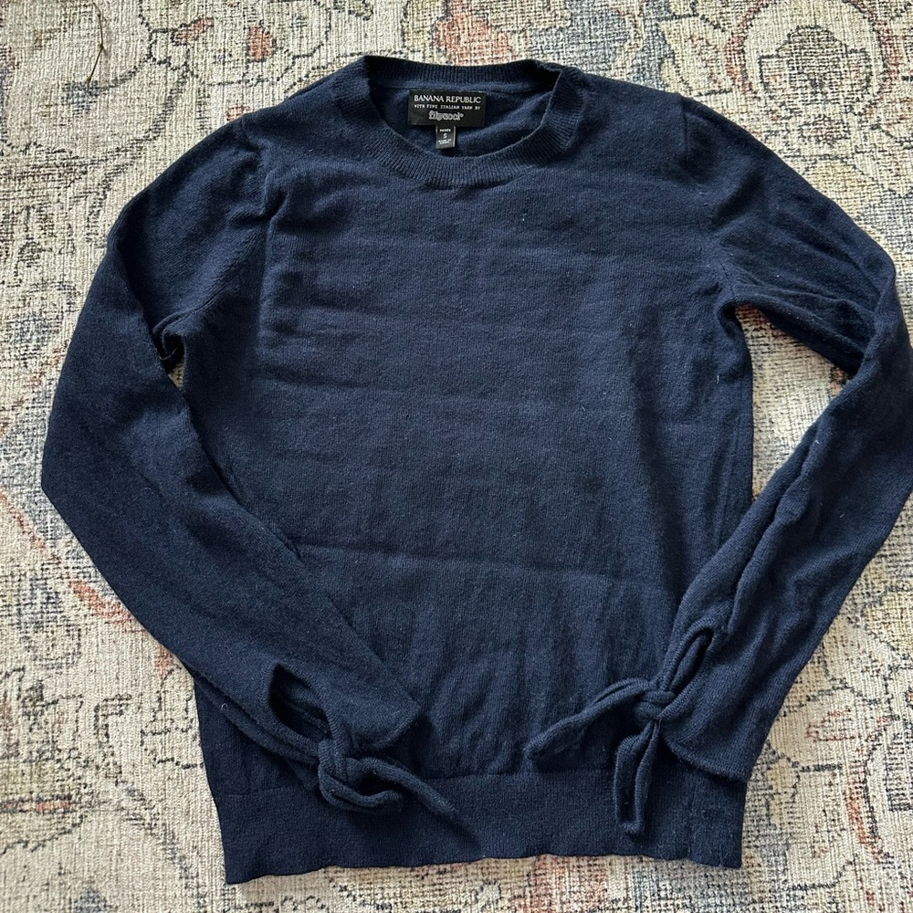 Banana Republic Italian Yarn Filpucci Navy Sweater